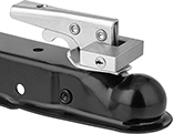 Image of ProductInUse. Front orientation. Hitch-Ball Coupler Locks. Style A.