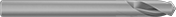 Image of Product. 120° Point Angle. Front orientation. Drill Bits. Hole-Starting Cobalt Steel Drill Bits, Short Length, Round Shank.