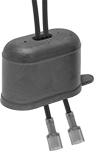 Image of Product. Front orientation. Capacitor Boots. Style 1.