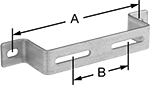 Image of Product. Front orientation. Contains Annotated. Brackets. Standoff Brackets.