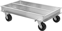 Image of Product. Front orientation. Dollies. Open-Platform Aluminum Dollies.