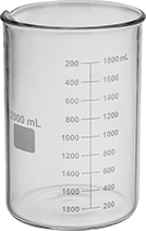 Image of Product. Front orientation. Beakers. Heavy Duty Glass Beakers.
