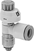 Elbow Air Flow Control Valves with Flow Indicator