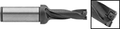 Image of Product. Shown with Carbide Inserts (Sold Separately). Front orientation. Contains Inset. Drill Bits. Carbide-Insert Drill Bits.