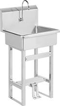 Image of Product. Style C. Front orientation. Style C. Hands-Free Freestanding Sinks.