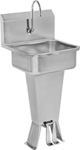 Image of Product. Style A. Front orientation. Style A. Hands-Free Freestanding Sinks.