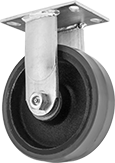 Image of Product. Front orientation. Casters. High-Capacity Viking Casters with Polyurethane Wheels, Rigid.