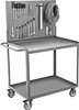 Steel Workstation Pegboard Carts