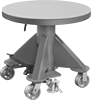 Turntable-Top Foot-Operated Mobile Lift Tables