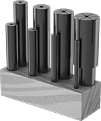 Image of Product. Front orientation. Lathe Mandrels. Expanding-End Lathe Mandrel Sets .