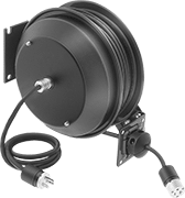 Image of Product. Front orientation. Extension Cord Reels. Controlled-Automatic-Wind Extension Cord Reels , Socket, 1 Outlet.