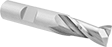 Image of Product. Front orientation. End Mills. Cobalt Steel Square End Mills, 2 Flutes.