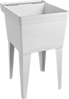 Image of Product. Style A (Shown without Faucet). Front orientation. Sinks. Freestanding Sinks, Style A.