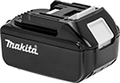 Image of Product. Front orientation. Batteries. Cordless Narrow-Belt Sanders, Makita.