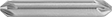 Image of Product. Front orientation. Countersinks. Countersinks with Two Countersinking Ends for Rivets, 6 Flutes.
