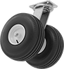 High-Capacity Pneumatic Casters with Rubber Wheels