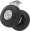 High-Capacity Flat-Free Casters with Rubber Wheels 