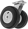 High-Capacity Flat-Free Casters with Rubber Wheels