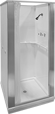 Image of Product. Front orientation. Shower Stalls. Plastic.