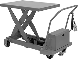 Image of Product. Front orientation. Lift Tables. Battery-Powered Rolling Lift Tables, Scissor.