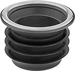 Image of Product. Plastic. Front orientation. Toilet Sealing Rings. For Floor-Mount and Wall-Mount Toilets, Plastic.
