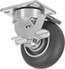 High-Capacity Easy-Turn Casters with Polyurethane Wheels
