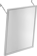 Image of Product. Front orientation. Mirrors. Mirrors, Adjustable Tilt With Frame.
