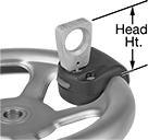 Image of ProductInUse. Ring Grip, Rim Mount. Front orientation. Contains Annotated. Steering Wheel Knobs. Ring Grip, Rim Mount.