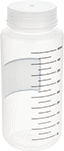 Image of Product. Front orientation. Bottles. Graduated Plastic Bottles, Style D.