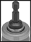 Image of Specification. 1/4" Hex-Shank Mount. Top orientation. ZoomedIn view. Contains Border. Hex-Shank Drill Chucks for Power Screwdrivers and Impact Drivers.