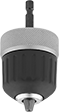 Image of Product. Front orientation. Drill Chucks. Hex-Shank Drill Chucks for Power Screwdrivers and Impact Drivers, Keyless Chuck.