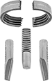 Image of Product. Front orientation. Exploded view. Drill Chuck Replacement Parts. Jaw and Nut Kits for Jacobs Keyed Drill Chucks, Jaw and Nut Sets.