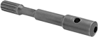 Image of Product. For Tapered-Round-Shank Drill Bits and Spline Shanks. Front orientation. Drill Bit Shank Adapters. Spline Shank.