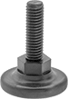 Image of Product. Front orientation. Leveling Mounts. Rigid Leveling Mounts with Threaded Stud, Style 3.