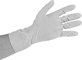 Image of ProductInUse. Front orientation. Gloves. Sterile Disposable Gloves.