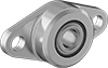 Dry-Running Mounted Sleeve Bearings with Two-Bolt Flange