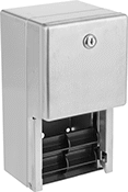 Image of Product. Front orientation. Toilet Paper Dispensers. Toilet Paper Dispensers, Enclosed Housing, 2 Roll.