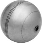 Image of Product. Front orientation. Floats. Through-Hole Floats.