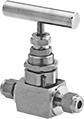 Image of Product. Front orientation. Flow-Adjustment Valves. Precision Flow-Adjustment Valves with Yor-Lok Fittings for Steam.