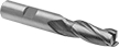 Image of Product. 3 Flute. Front orientation. End Mills. High-Speed Steel Square End Mills, 3 Flutes.