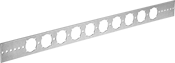 Image of Product. Style A. Front orientation. Pipe Supports. Stud-Mount Routing Brackets, Galvanized Steel, Style A.