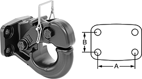 Image of Attribute. Front orientation. Contains Annotated. Drawbar Couplers. Style 2.