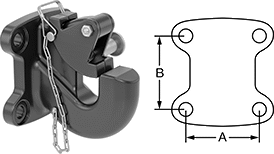 Image of Attribute. Front orientation. Contains Annotated, MultipleImages. Drawbar Couplers. Style 3.