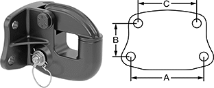 Image of Attribute. Front orientation. Contains Annotated, MultipleImages. Drawbar Couplers. Style 9.