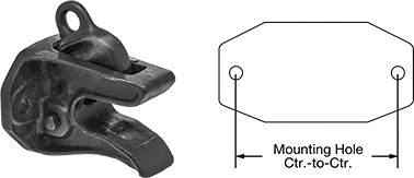 Image of Attribute. Front orientation. Contains Annotated, MultipleImages. Drawbar Couplers. Style 11.