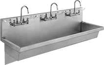 Image of Product. Style J. Front orientation. Style J. Wall-Mount Sinks.