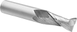 Image of Product. Front orientation. End Mills. Oversize-Tolerance Carbide Square End Mills, 2 Flutes.