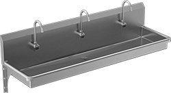 Image of Product. Style B. Front orientation. Style B. Touch-Free Wall-Mount Sinks.