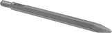 Image of Product. Front orientation. Chisel Bits. Chisel Bits for Spline-Drive Rotary Hammers, Pointed Chisel Bit Blade.