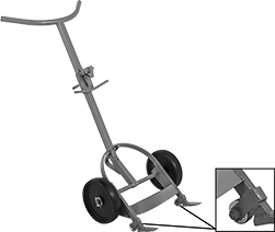 Image of Product. Front orientation. Contains Inset. Drum Trucks. Drum Trucks, Style C.